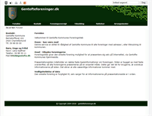 Tablet Screenshot of gentofteforeninger.dk